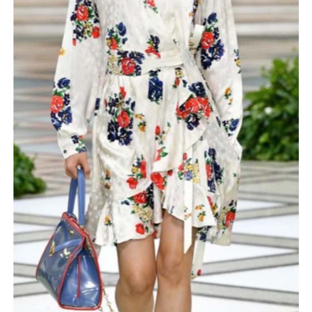 Tory Burch Floral Wrap Dress silk